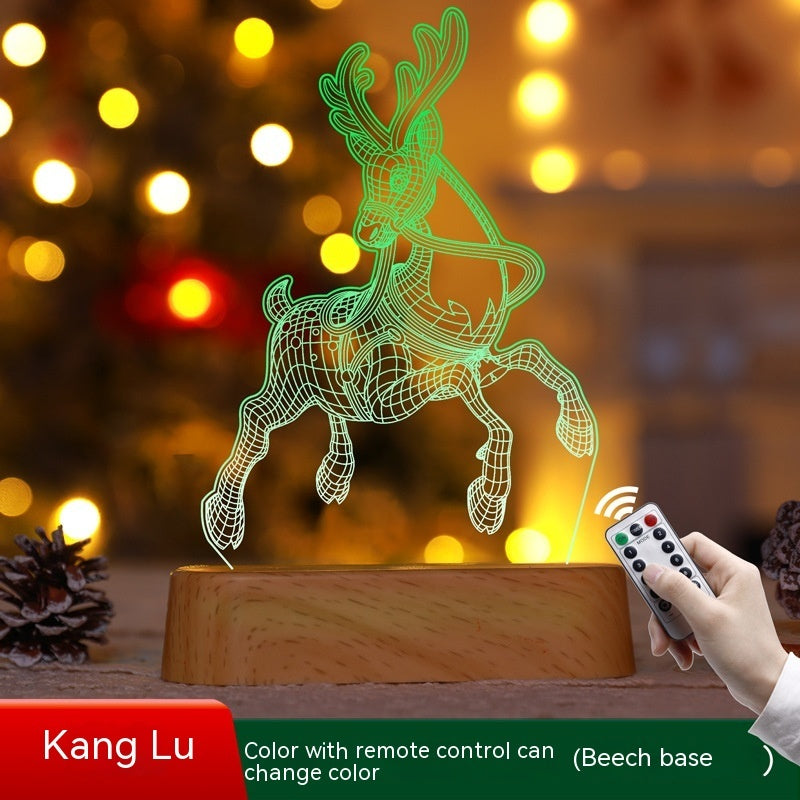 Christmas Decoration 3D Lamp Acrylic LED Night Lights New Year Valentines Day Christmas Kids Gift Christmas Ornaments Christmas Decoration 3D Lamp Acrylic LED Night Lights New Year Valentines Day Christmas Kids Gift Christmas Ornaments